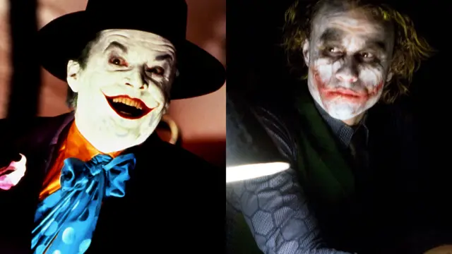 같은 '조커' 역할을 한 잭 니콜슨과 히스 레저