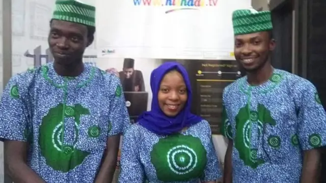 Daga dama: Peter Balarabe, Fatima Auwal Aliyu, da Salisu Yusuf Bako