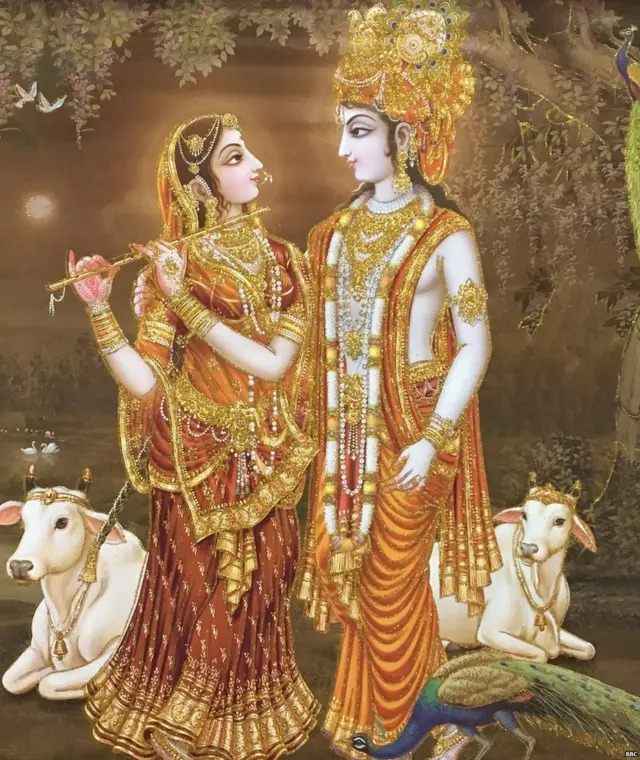 ਕ੍ਰਿਸ਼ਨ ਅਤੇ ਰਾਧੀ ਦੀ ਕਲੰਡਰ ਫੋਟੋ