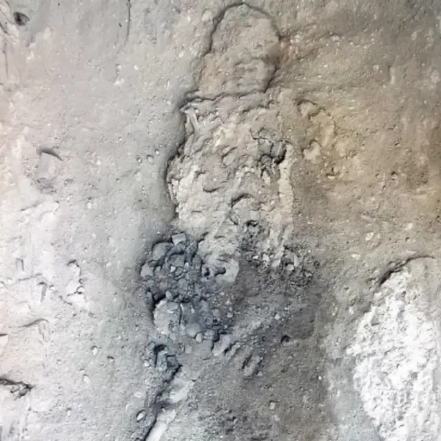 El cuerpo de la víctima de la erupción de año 79.