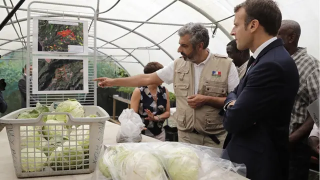Visita de Macron a Martinica en 2018.