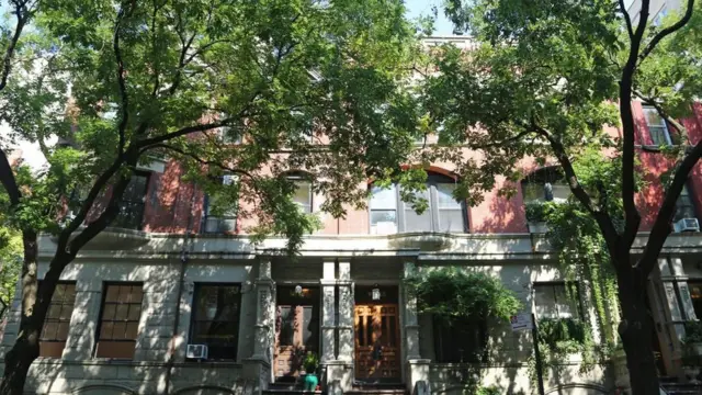 Fachadas de edificios en Manhattan, Nueva York