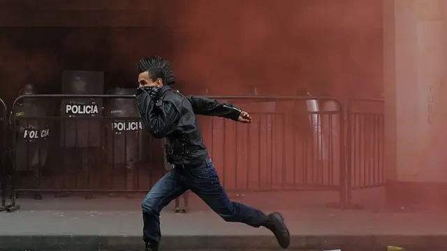 Manifestacion en Colombia