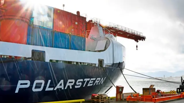 El rompehielos alemán Polarstern.