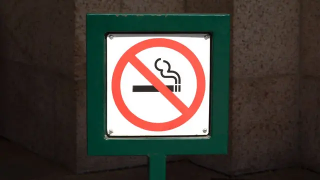 Cartel de prohibido fumar