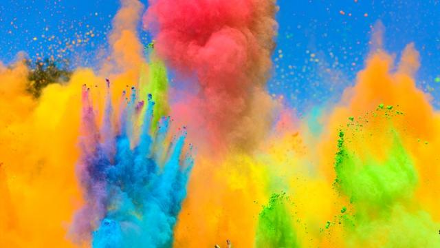 An explosion of colours