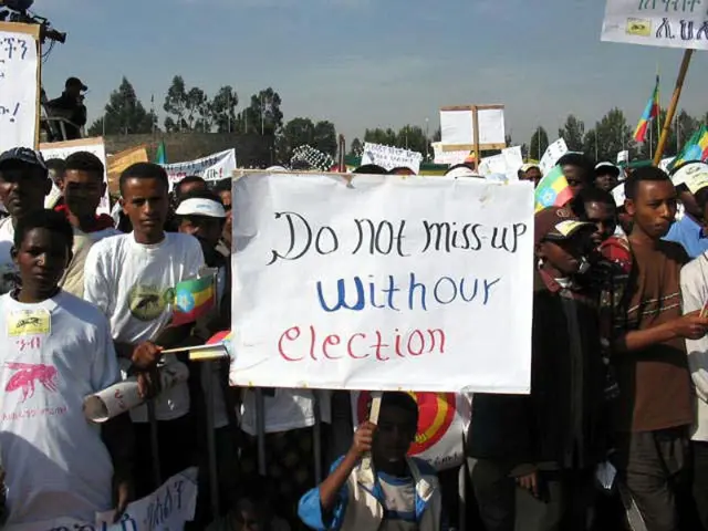 ለኢህዴግ ተደረገ የድጋፍ ሰልፍ