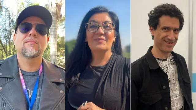 Antonio Ortuño, Verónica López y Luis Vicente de Aguinaga