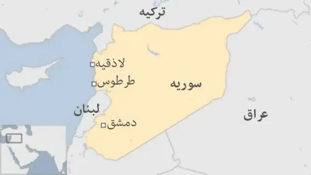 نقشه سوریه