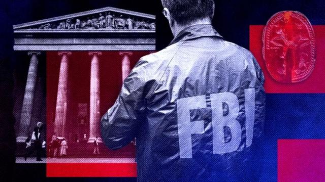 Ilustração de pessoa do FBI e museu de Londres