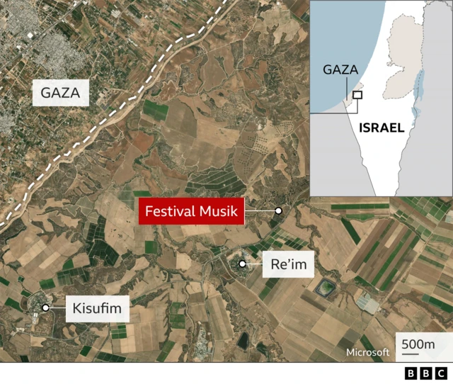 Lokasi serangan Hamas