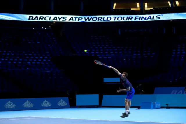 Andy Murray entrenando