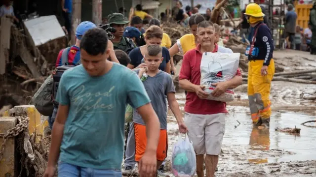 Deslave en Las Tejerías