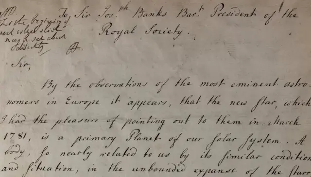 Carta de William Herschel