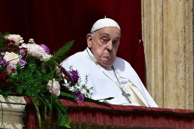 Papa Francesco 20 Nisan Pazar günü Vatikan'da görüntü vermişti