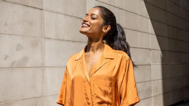 Hoton wata mata na murmushi