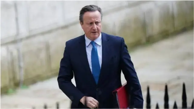 英国外交大臣戴维·卡梅伦