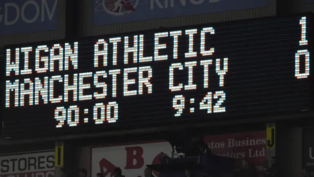 Marcador del DW Stadium