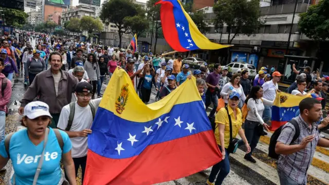 Protestas en Venezuela.