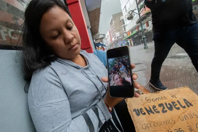 Migrante venezolana que cruzó el Darién.