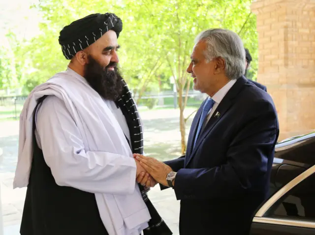 دیدار وزیر خارجه طالبان از کابل
