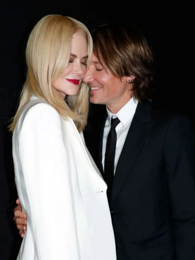Nicole Kidman y Keith Urban en un acto de Armani