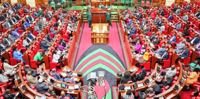 Lawmakers dey sit for Kenya National Assembly