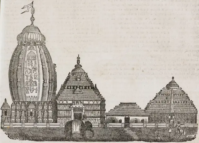 রথযাত্রার আগে পুরীর এই জগন্নাথ মন্দিরের উদ্দ্যেশেই রওনা হয়েছিলেন যাত্রীরা - প্রাচীন হাতে আঁকা স্কেচ