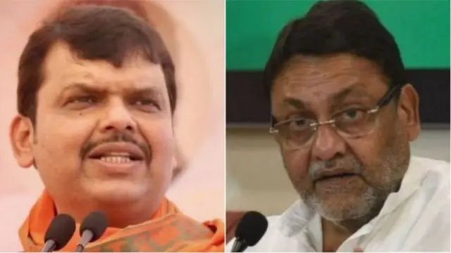 દેવેન્દ્ર ફડણવીસ અને નવાબ મલિક વચ્ચે શાબ્દિક જંગ જામ્યો