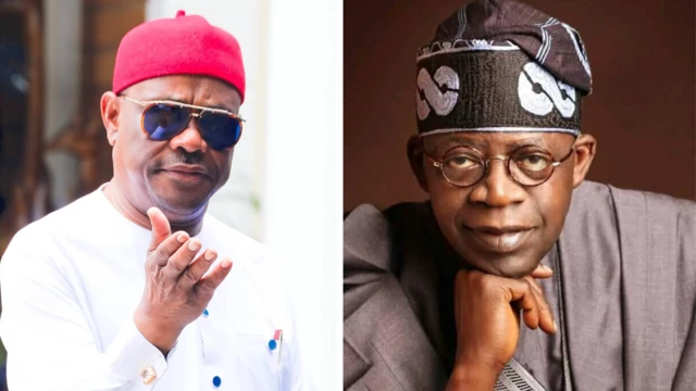 Foto of Nyesom Wike and Bola Tinubu