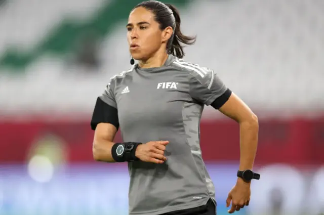 Díaz Medina en un partido de fútbol.