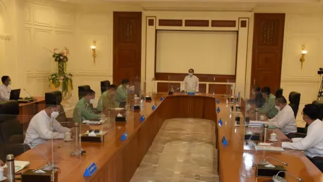၂၀၂၂ ဖေဖော်ဝါရီလ ၁ ရက် အမျိုးသားကာကွယ်ရေးနဲ့လုံခြုံရေးကောင်စီ အစည်းအဝေး