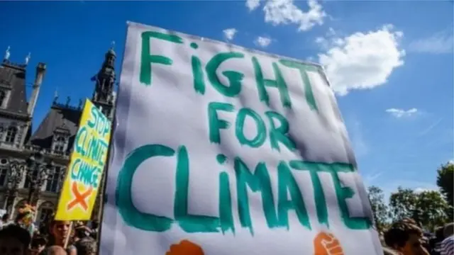 Bango lenye ujumbe wa mazingira