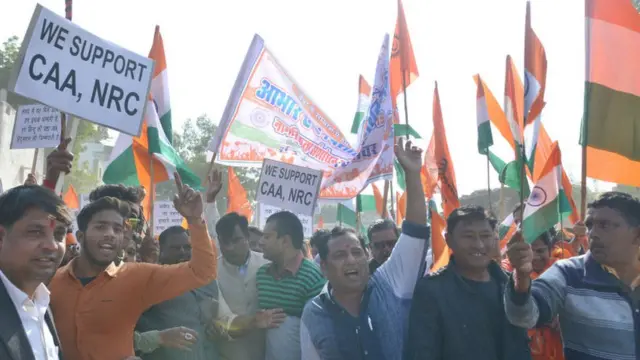 સીએએની તરફેણમાં પ્રદર્શનો