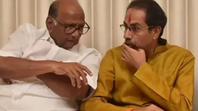 உத்தவ் தாக்கரேவுடன் ஷரத் பவார்