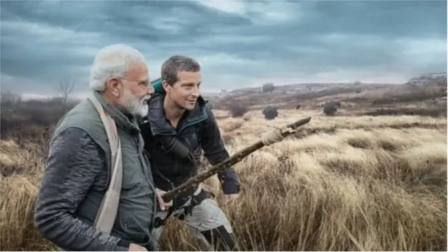 નરેન્દ્ર મોદી અને બૅયર ગ્રીલ્સ