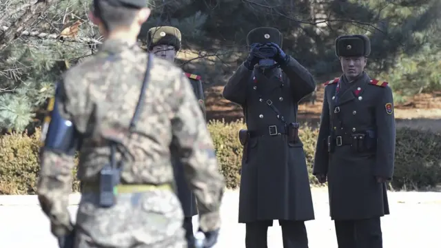 两韩边界的板门店