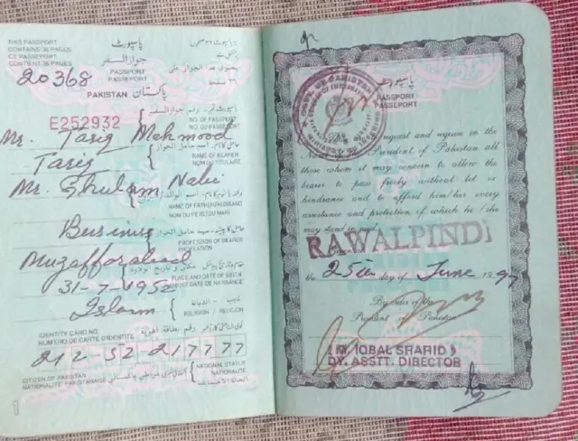 तारिक महमूद का मुजफ्फराबाद का पता