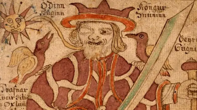 تؤمن ديانة الآساترو بالأساطير الاسكندنافية القديمة وجميع آلهتها المثيرة للجدل، مثل أودين (الذي يظهر في هذه الصورة) وثور ولوكي