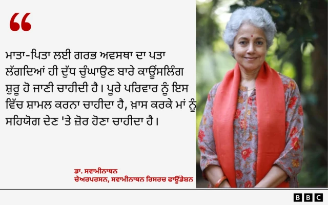 ਡਾ. ਸਵਾਮੀਨਾਥਨ ਦਾ ਉਨ੍ਹਾਂ ਦੀ ਤਸਵੀਰ ਦੇ ਨਾਲ ਕਥਨ