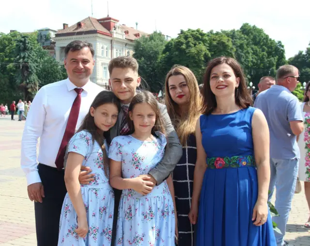 Тарас Пастух зі своєю родиною 