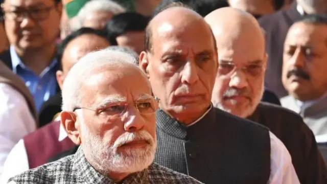 నరేంద్ర మోదీ, రాజ్‌నాథ్ సింగ్, అమిత్ షా