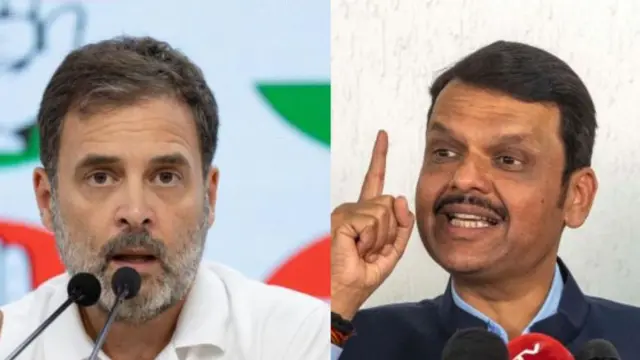 राहुल गांधी आणि देवेंद्र फडणवीस
