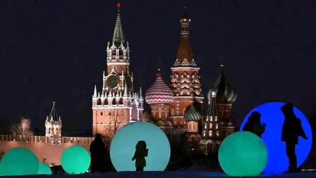 Kremlin a noite