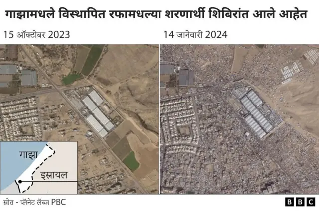रफा शिबीर उपग्रह