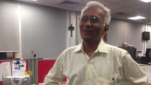 બીબીસી ઓફિસમાં કુંદન શાહ