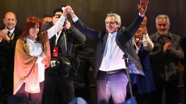 Cristina Kirchner e seu colegacasina onlinechapa, Alberto Fernández