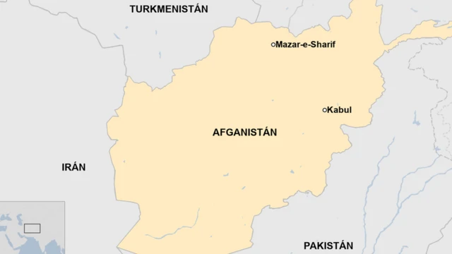 Mapa de Afganistán