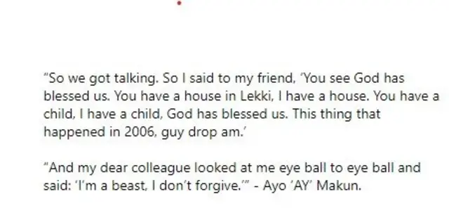 AY interview wit Chude Jideowo on beef wit Basketmouth