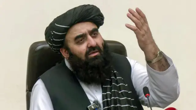 अफ़ग़ानिस्तान के विदेश मंत्री अमीर ख़ान मुत्तक़ी